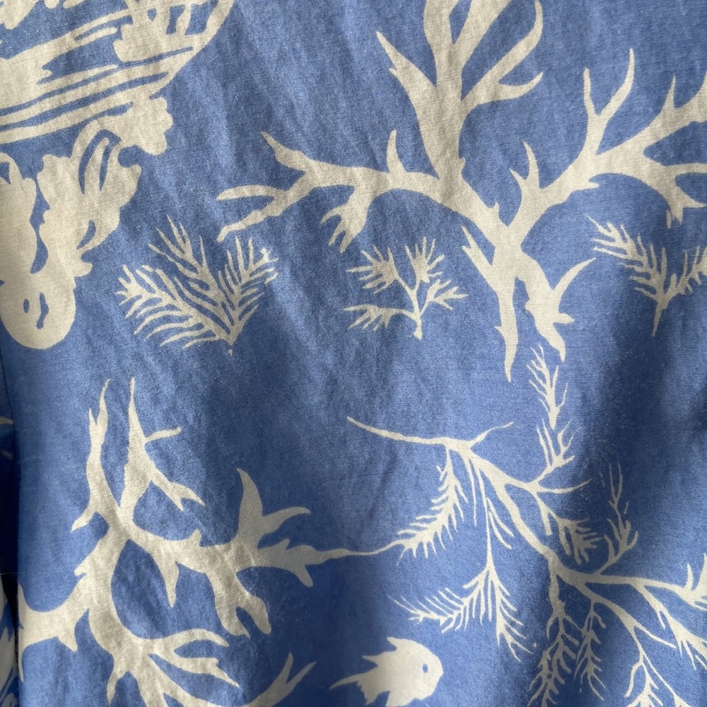 Blue and white J McLaughlin cover-up size small - Picture 4 of 4